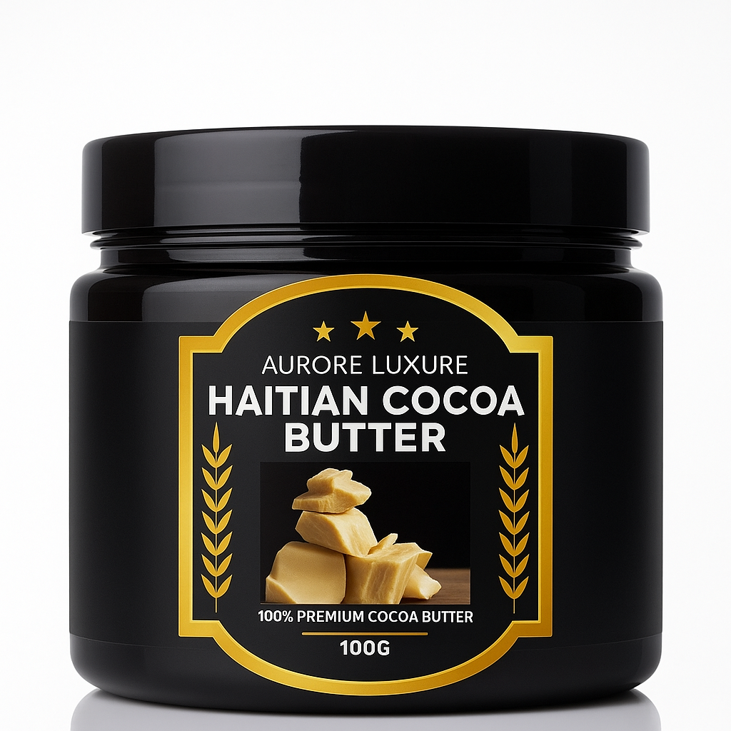 Aceite de Manteca de Cacao Haitiana Premium - 100% Orgánico | AURORE LUXURE