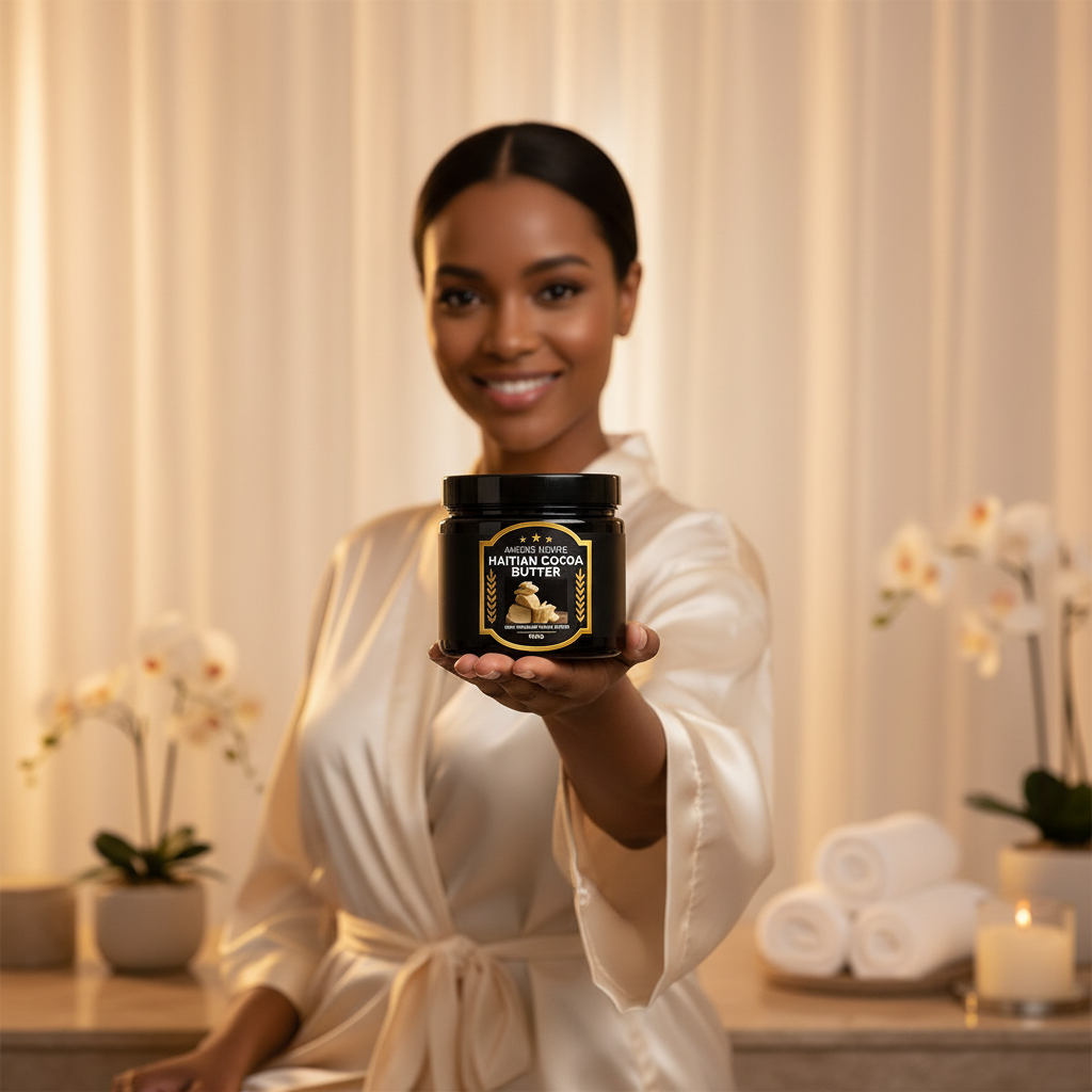 Aceite de Manteca de Cacao Haitiana Premium - 100% Orgánico | AURORE LUXURE