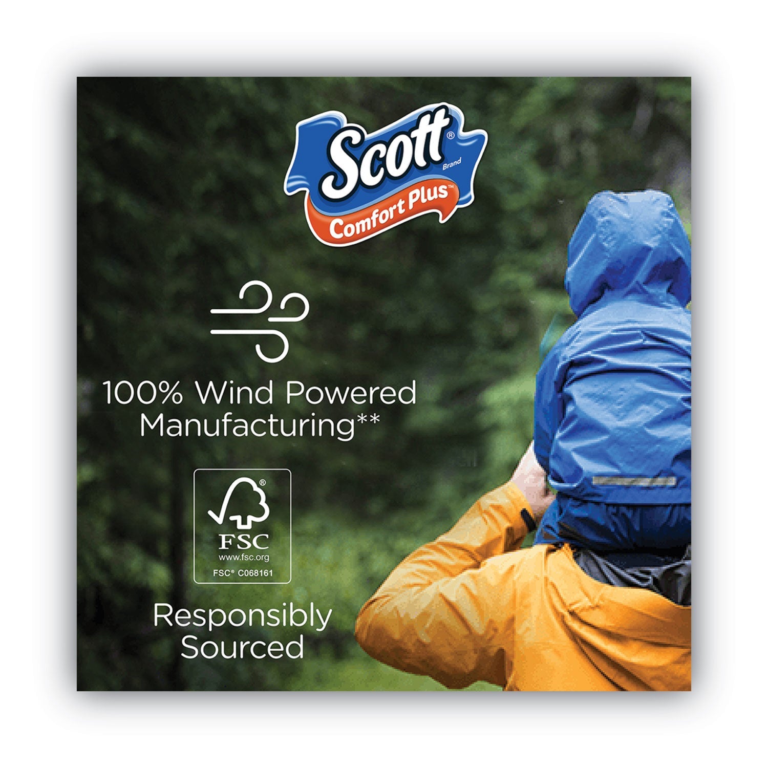 Papel higiénico Scott ComfortPlus, rollo doble, papel de baño, seguro para fosas sépticas, 1 capa, blanco, 231 hojas/rollo, 12 rollos/paquete, 4 paquetes/caja