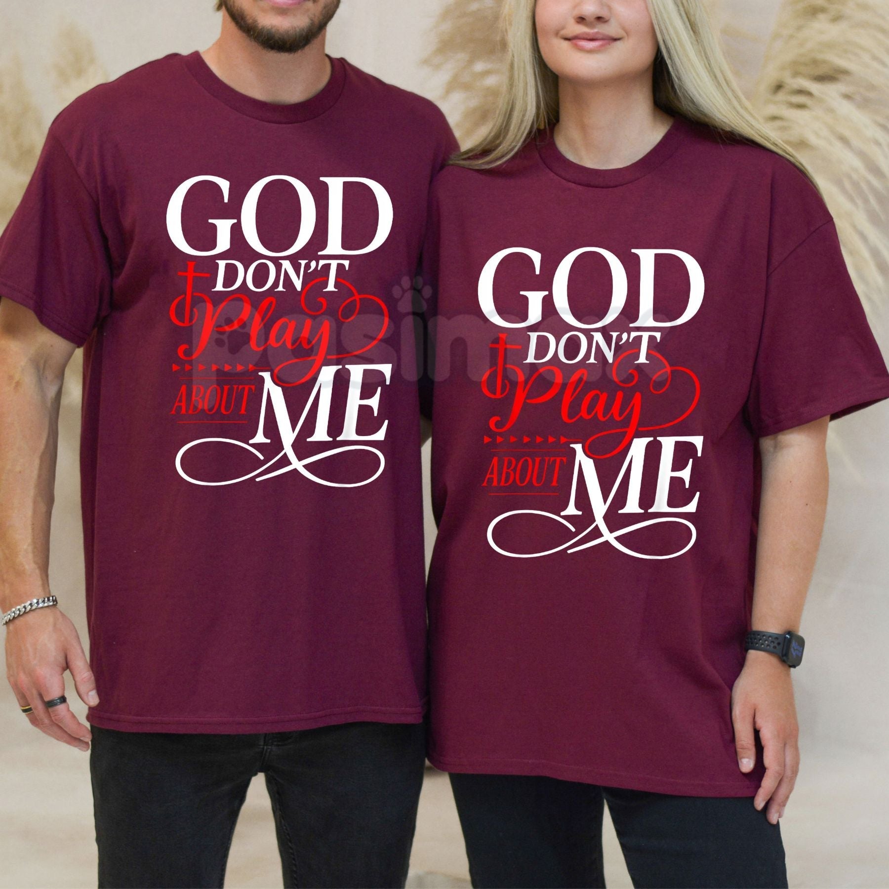 "God Don't Play About Me" Inspirational Faith T-Shirt - Christian Graphic Tee, Divine Protection Religious Top, Modern Urban Gospel Apparel, Faith-Based Gift for Believers