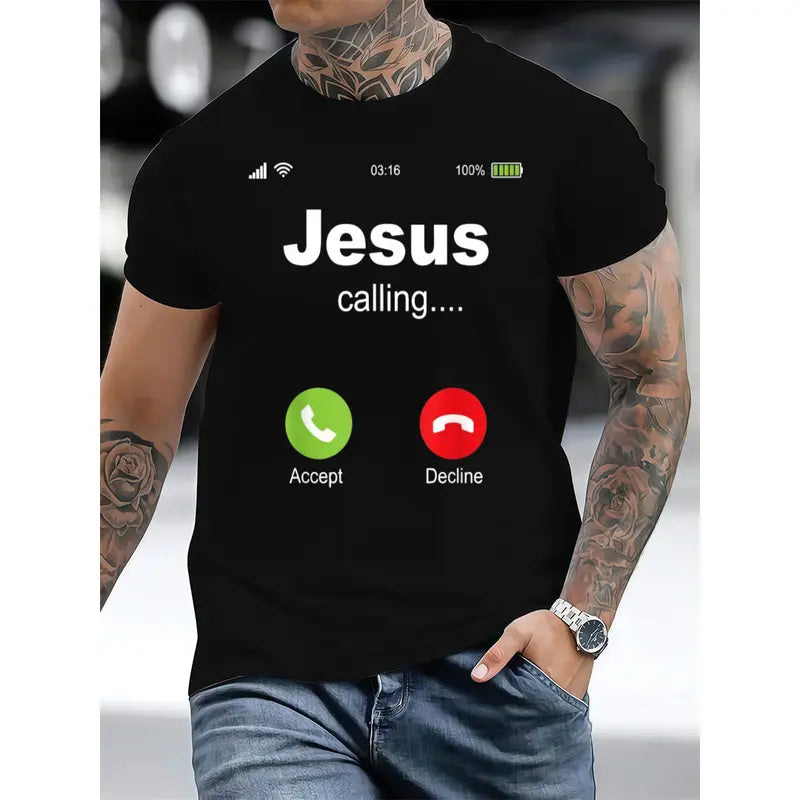 Jesús llama - Camiseta religiosa cristiana
