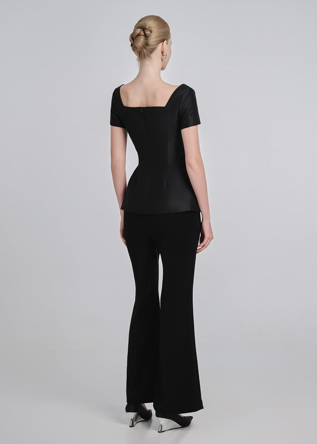 Taffeta Peplum Top