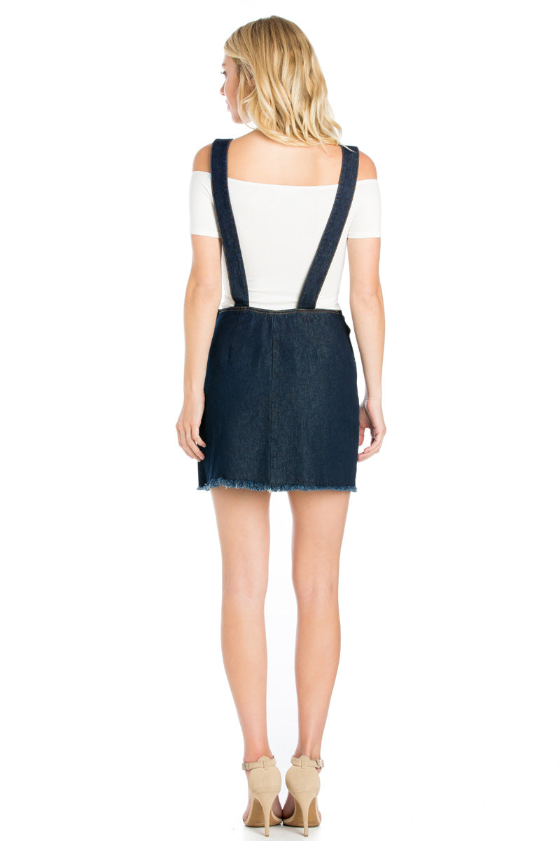 Hit The Road Jack Skirt Overalls Black