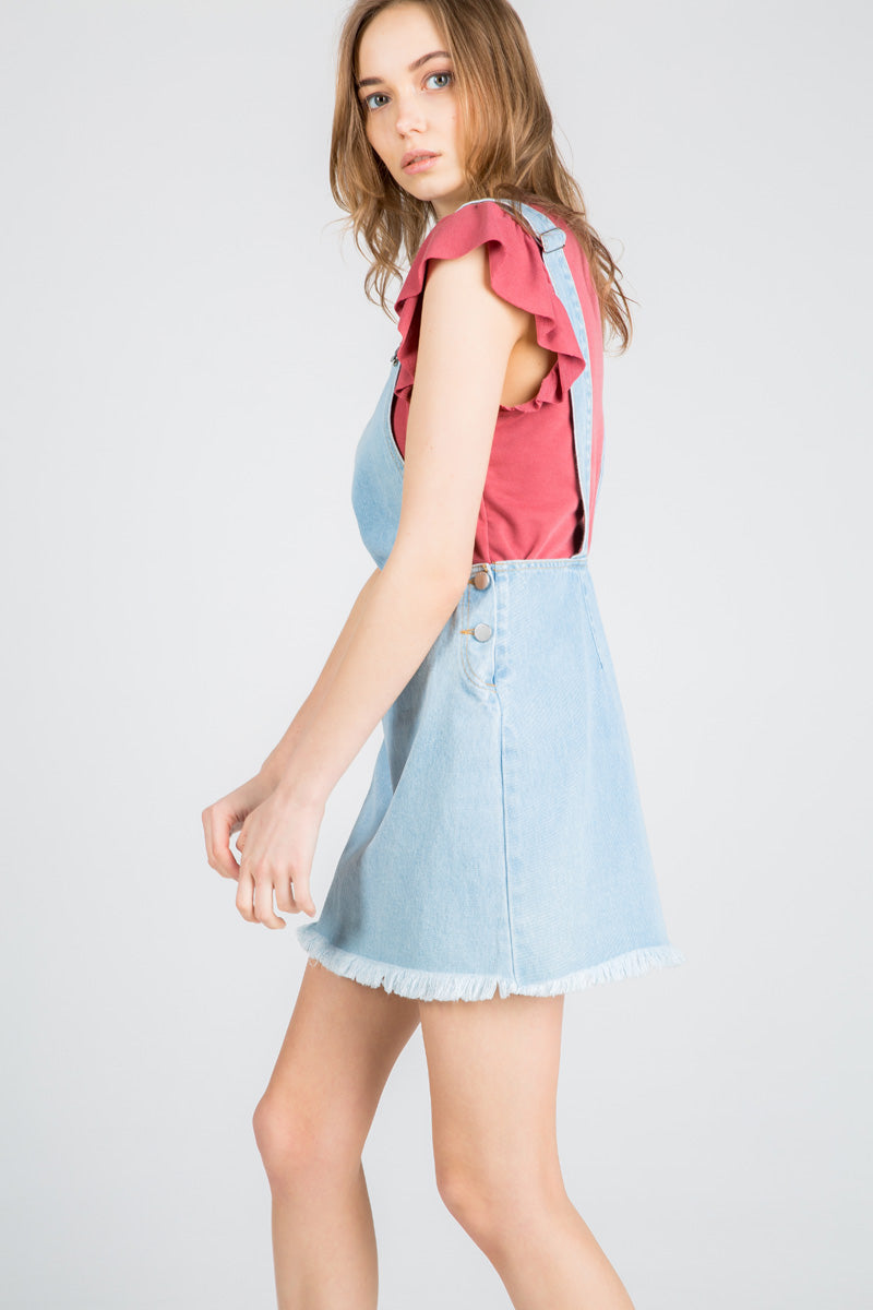 Hit The Road Jack Skirt Overalls Olive