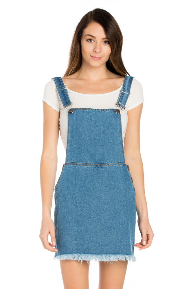 Hit The Road Jack Skirt Overalls Olive