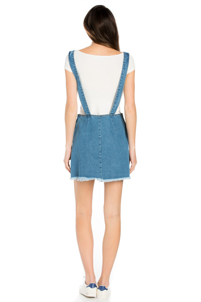 Hit The Road Jack Skirt Overalls Black