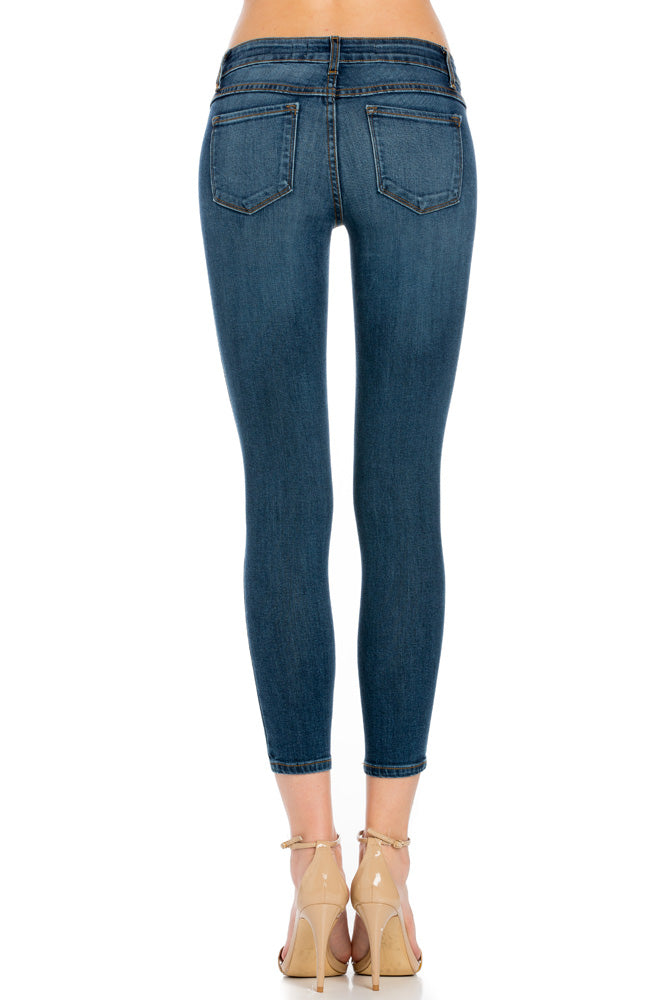 Better Than Ever Medium Wash Distressed Denim Skinny Jeans