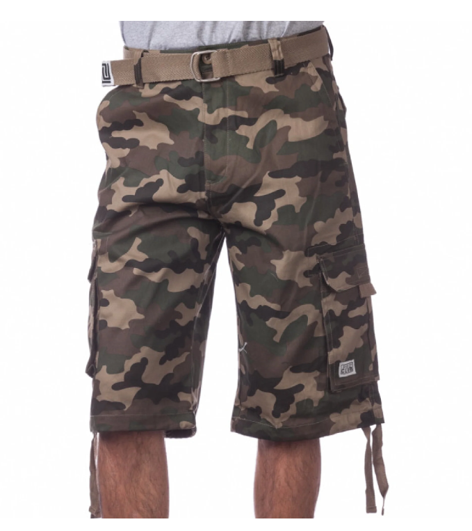 Pantalones Cortos Cargo de Sarga de Algodón para Hombre Pro Club