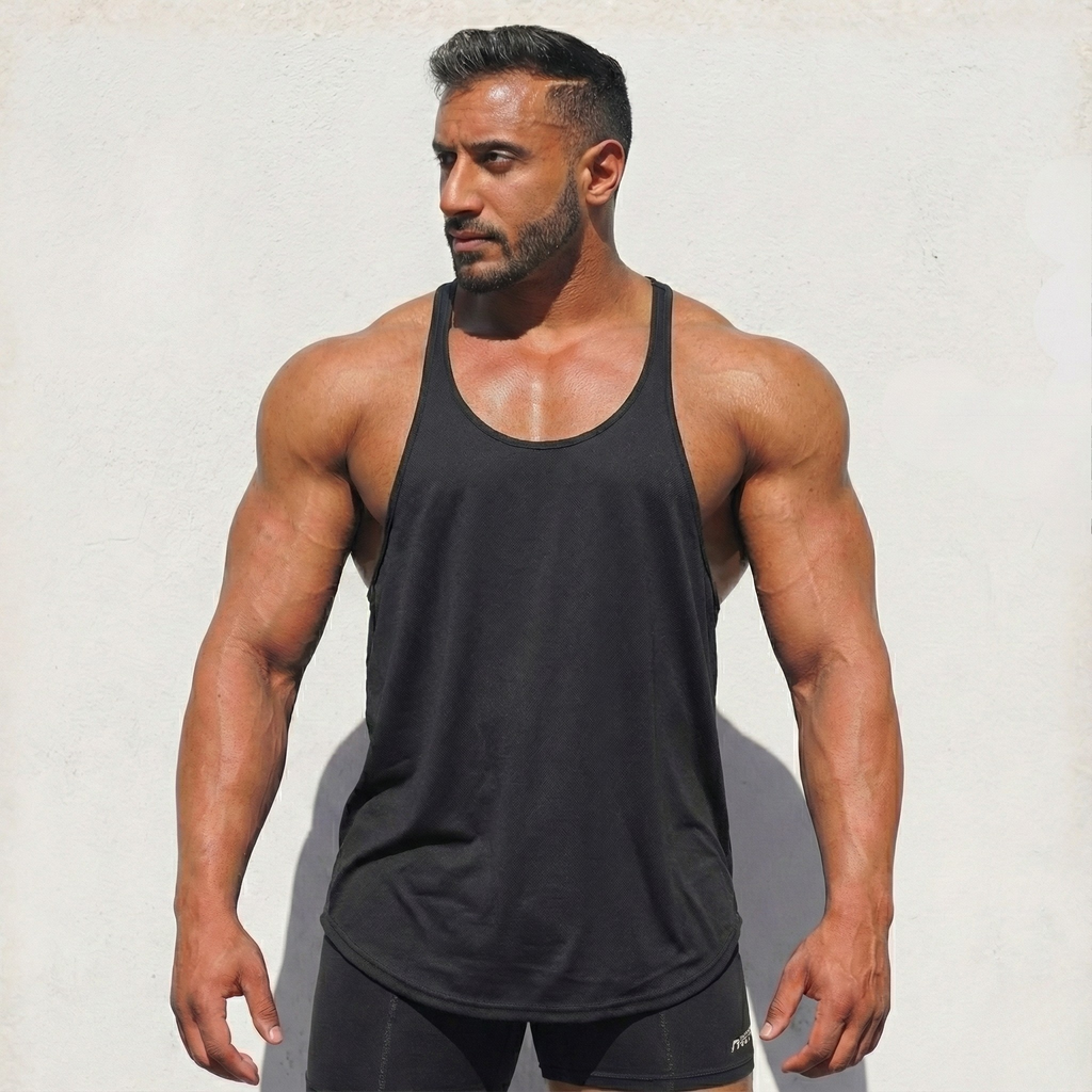 Camiseta sin mangas tipo Stringer