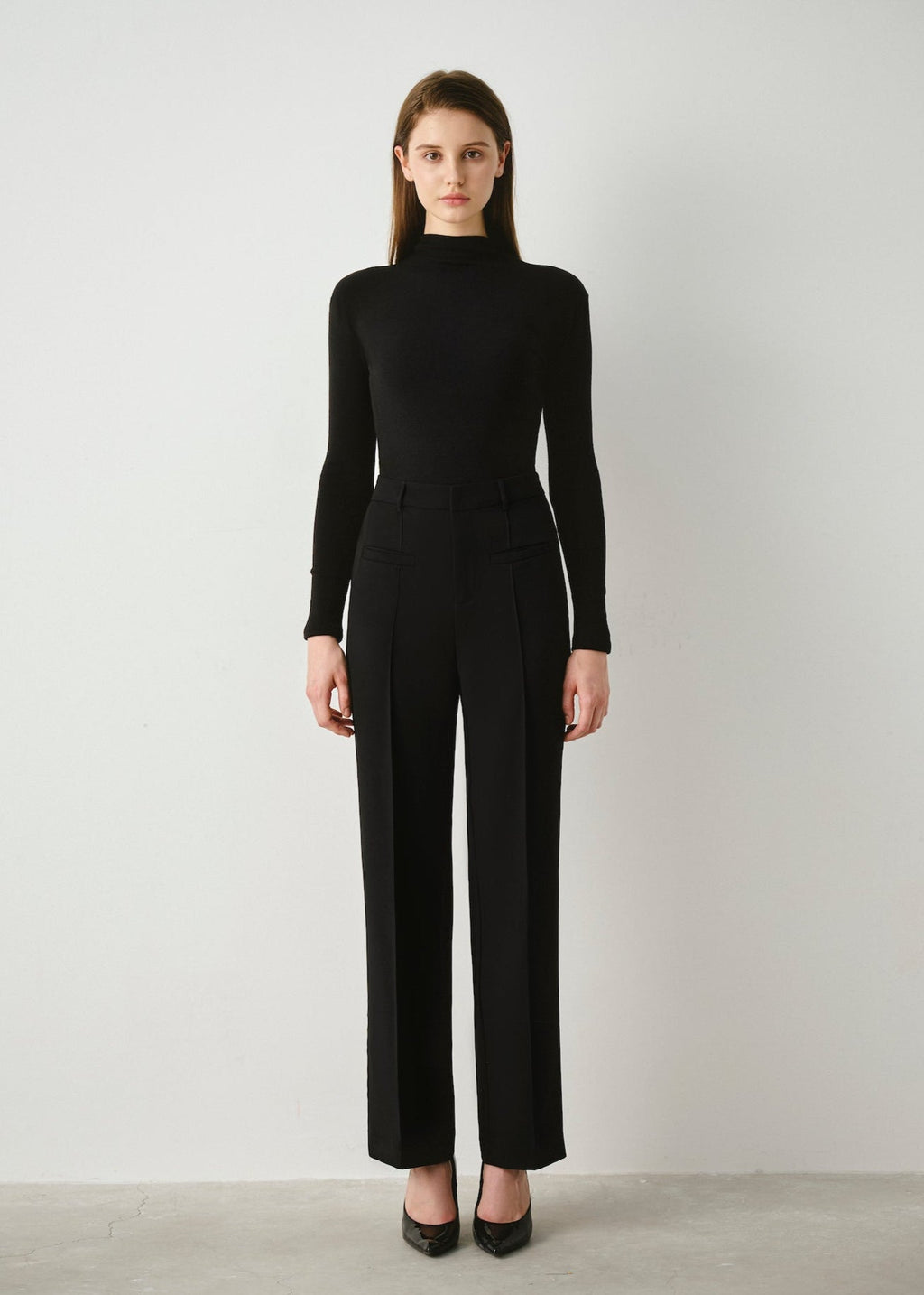 Tailored Straight Leg Pants