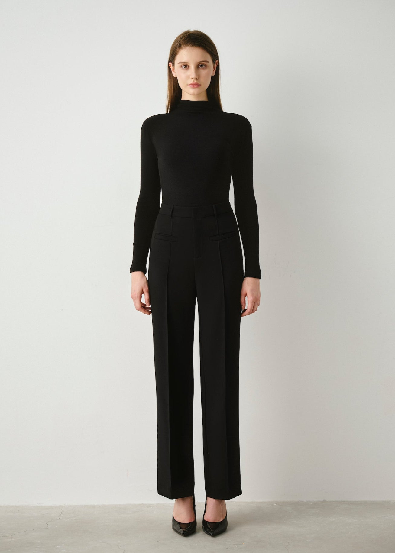 Tailored Straight Leg Pants