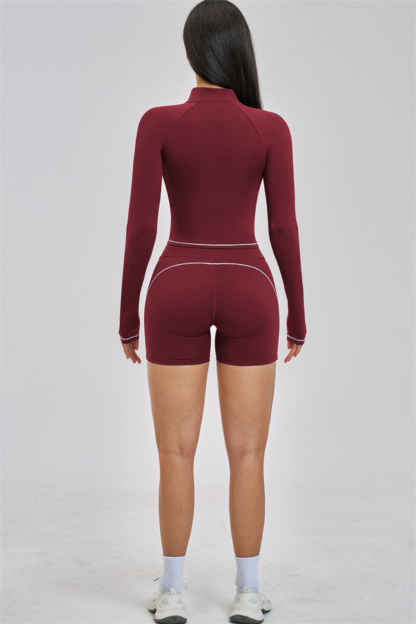 The Unbound Jacket Sports Bra Shorts 3-Piece Set