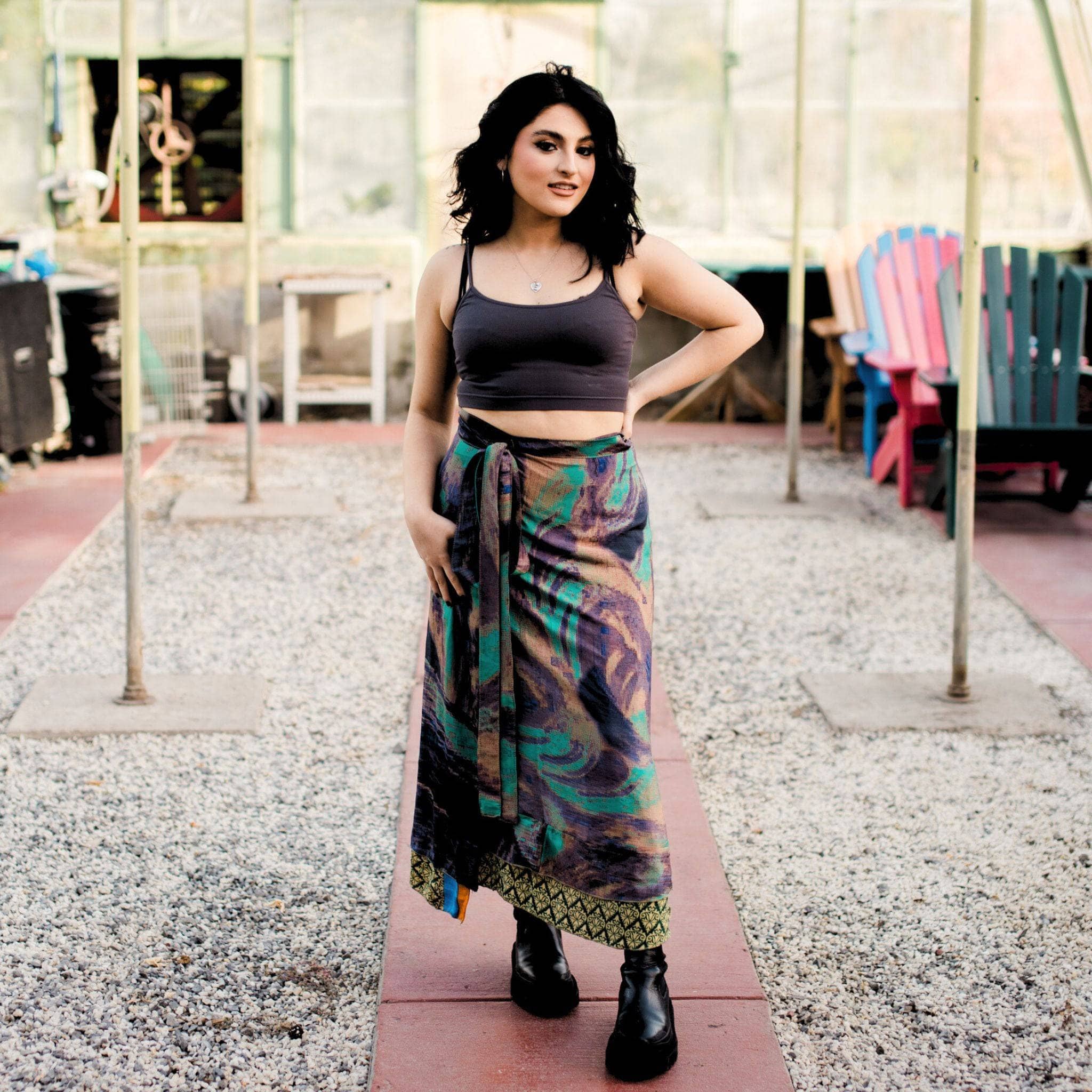 La falda pareo sari original