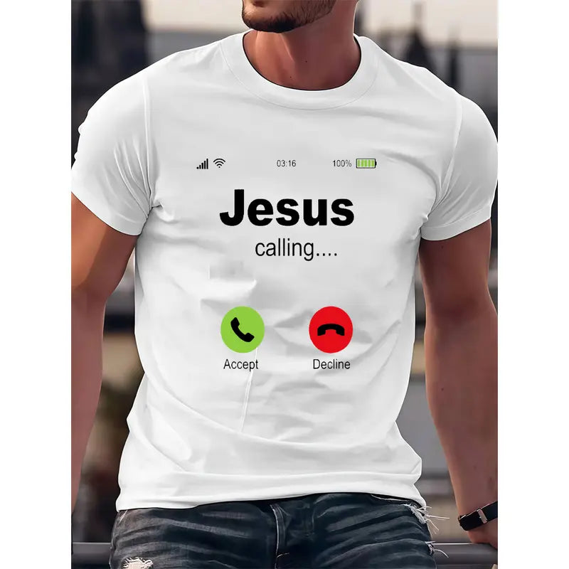 Jesús llama - Camiseta religiosa cristiana