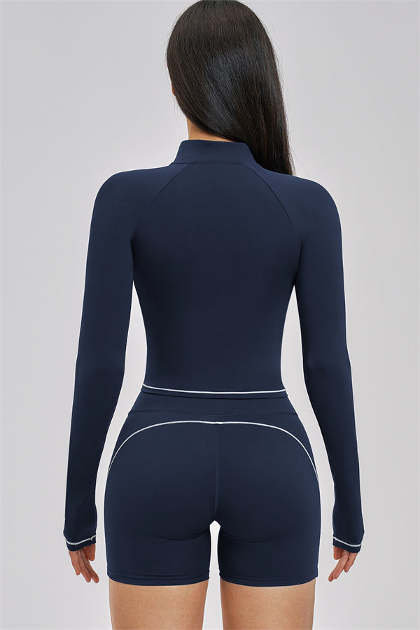 The Unbound Jacket Sports Bra Shorts 3-Piece Set