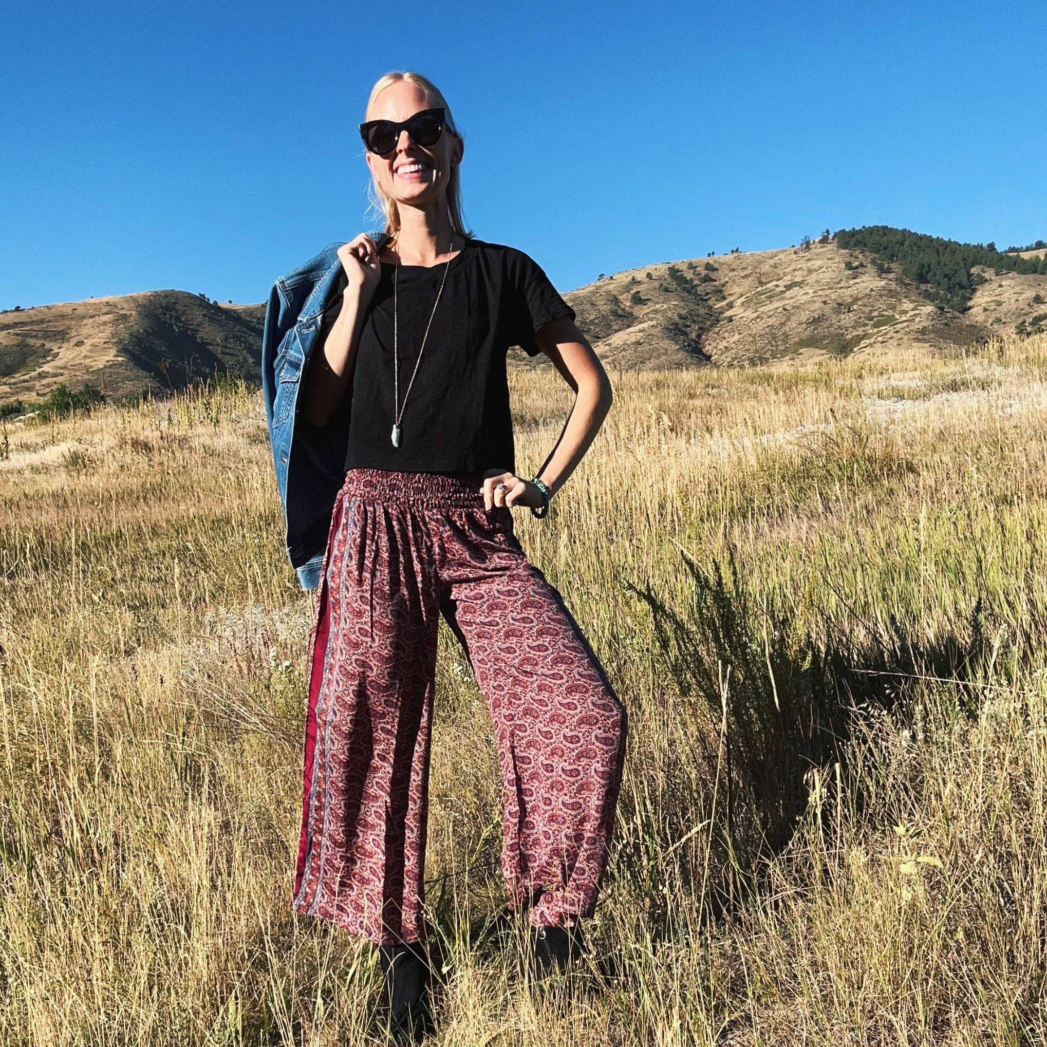 Pantalones palazzo de pierna ancha Free Spirit