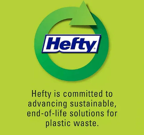 Hefty 超堅韌拉繩垃圾袋，無味 33 加侖，90 入