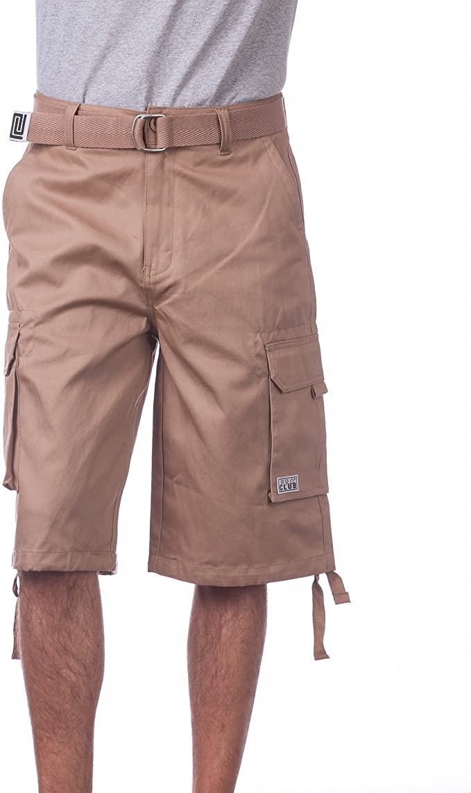 Pantalones Cortos Cargo de Sarga de Algodón para Hombre Pro Club