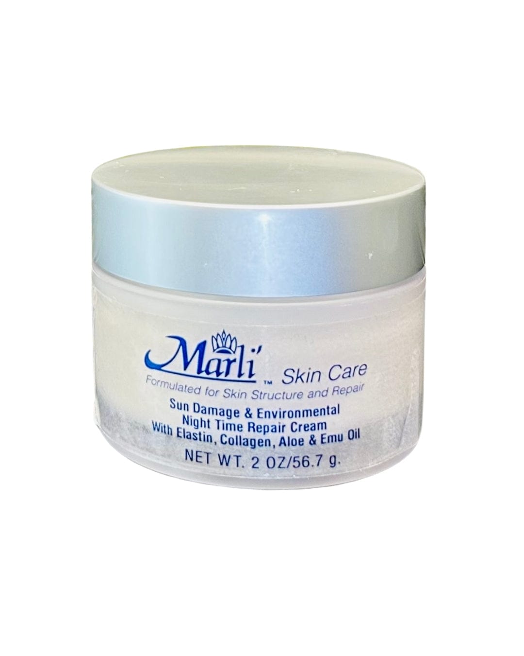 Kit completo para el cuidado de la piel Marli con crema reparadora nocturna para daños solares y ambientales