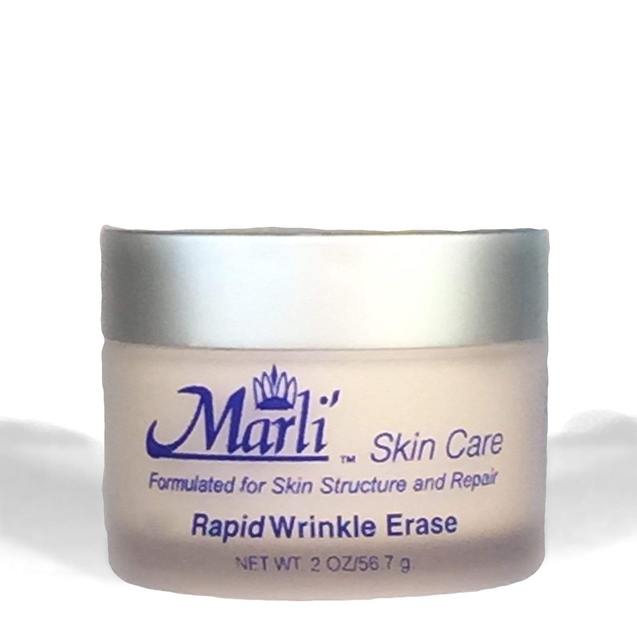 Kit Completo para el Cuidado de la Piel Marli Rapid Wrinkle Erase (Con Crema Rapid Wrinkle Erase, Gel Limpiador Facial de Colágeno y Tónico Equilibrante de pH)