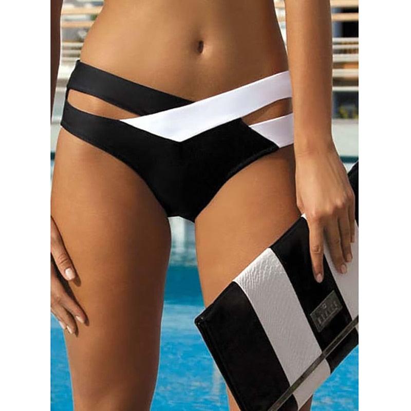 Traje de baño de bikini de cintura alta para mujer Trajes de baño de 2 piezas para mujer Bikini de cintura alta con cuello redondo Conjunto de bikini elegante para mujer Cómodo conjunto de natación Traje de baño de talla grande